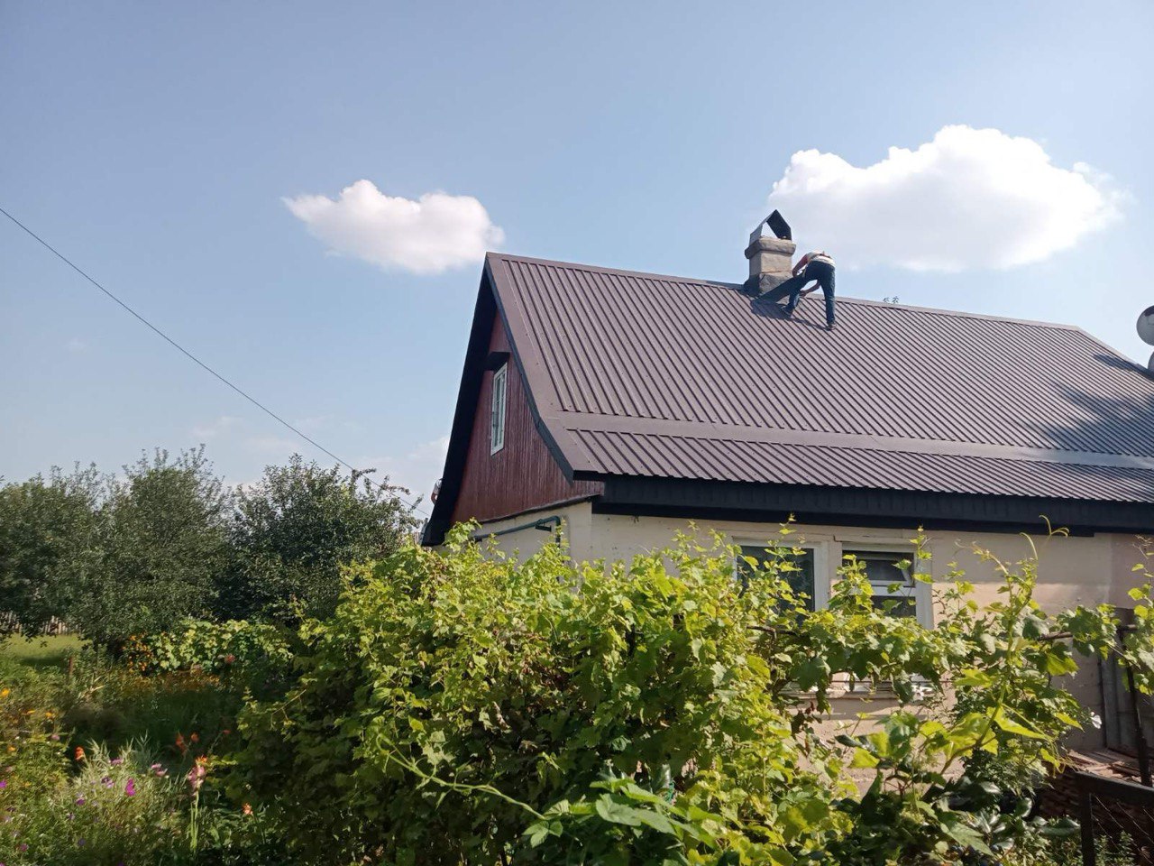 Жесткая кровля дом